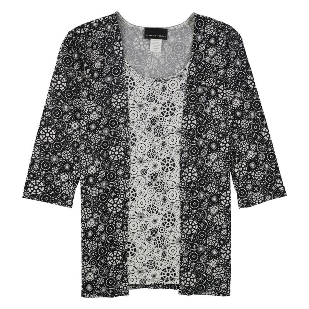 Lauren M. Petites Womens 2-Fer Shell Blouse, NWT